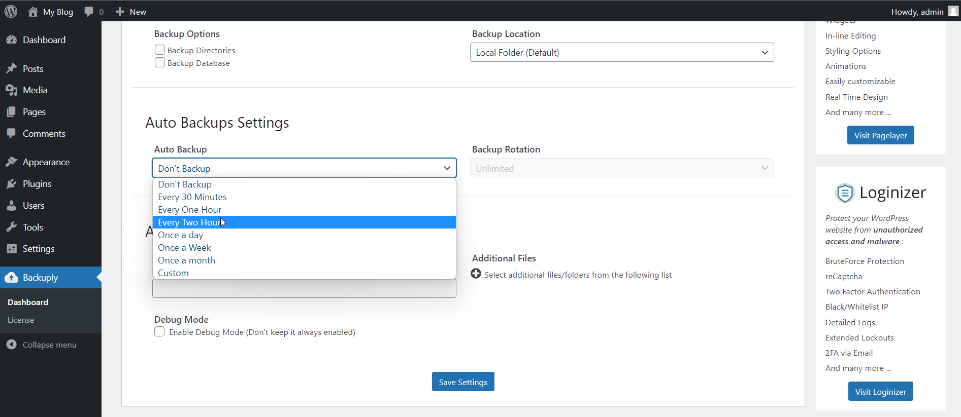 Backuply Auto Backup