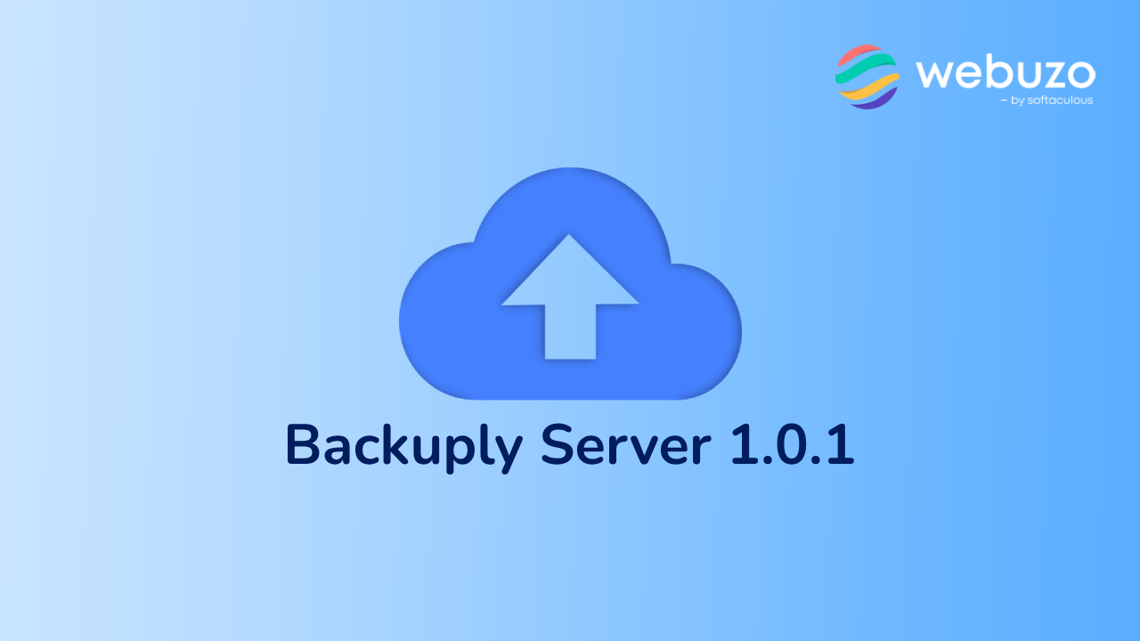 Backuply Server 1.0.1 - backup by Webuzo