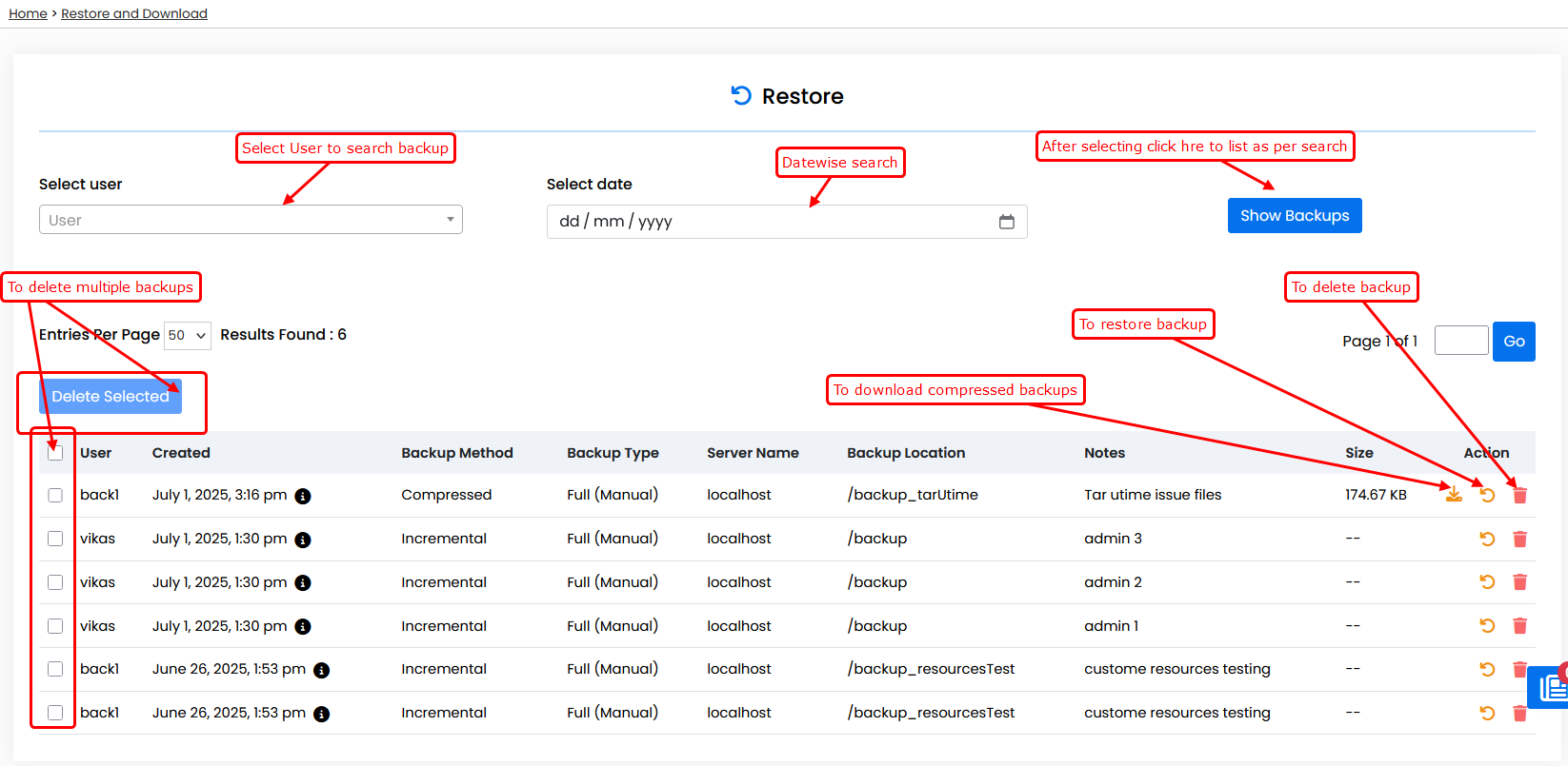 image Backuply Restore