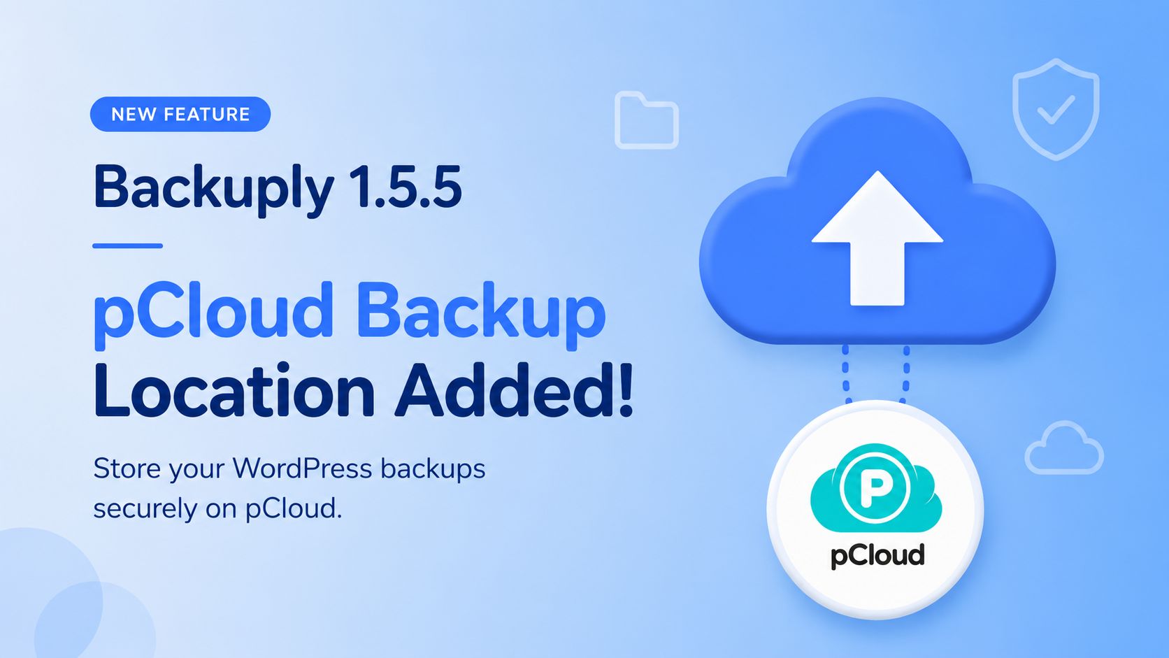 Backuply 1.5.5 pCloud support