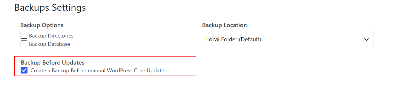 Backuply: Backup Before Update